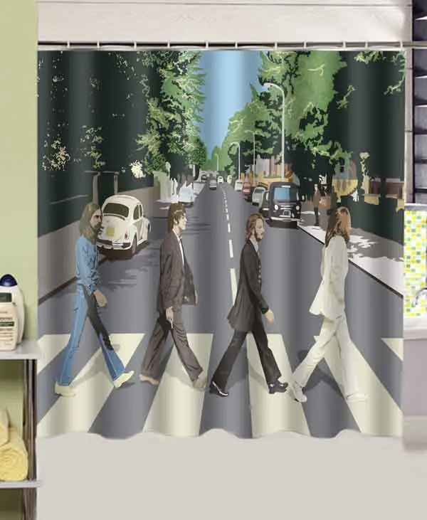 ECO friendly curtains polyester curtains The Beatles Abbey Road top