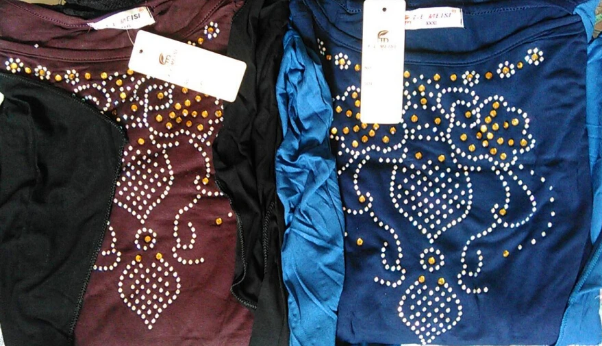 Распродажа: муслиновый халат с длинными рукавами ABAYA темно синий