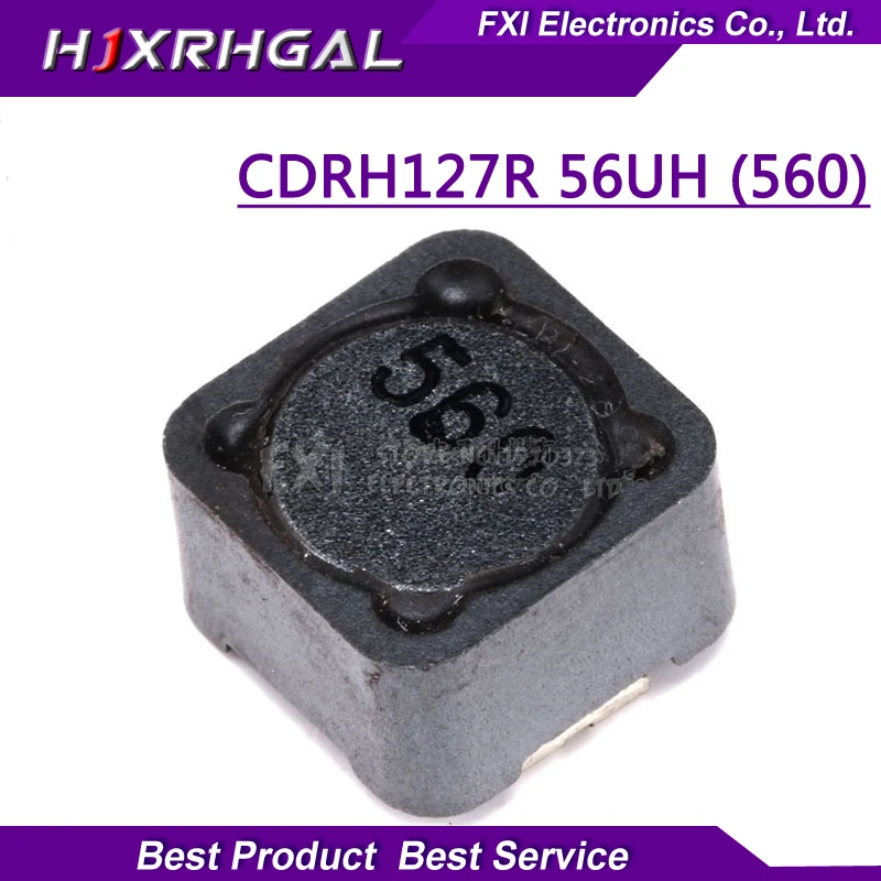 10PCS CD127 CDRH127R 12x12x7MM 56uH 560 Shielded Inductor SMD Inductors