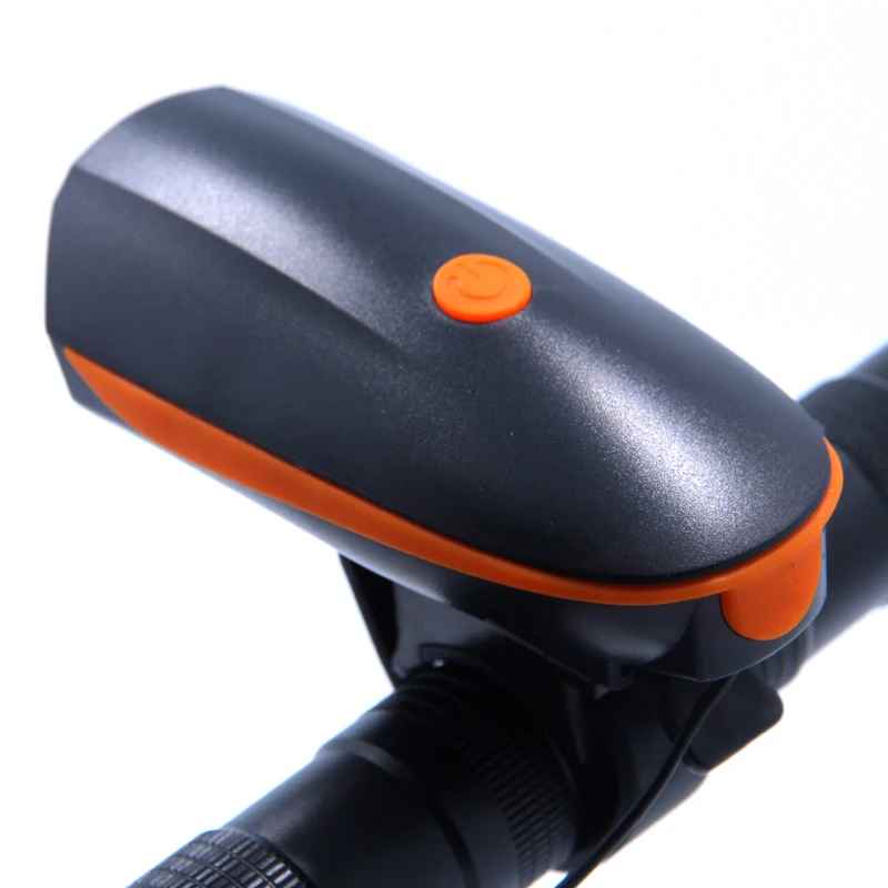 2 IN 1 LED Bike Light With electric Bell trembler buzzers horn switch Cycling Bicycle Lamp Battery Built-in USB Charging