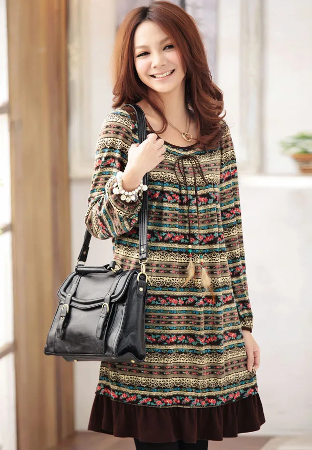 2015 otoño y el invierno ropa de maternidad vestido de ropas sueltas