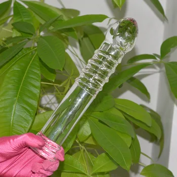 255*50mm Big Large Huge Unisex Glass Dildo Men Anal Crystal Penis Pyrex Dick G-spot Women Gay Lesbian Sex Toys Erotic Product 4