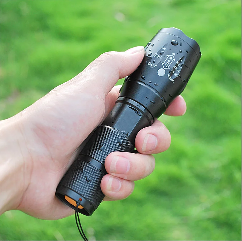 

Student led Flashlight zoomable torch lamp xm-l t6 led torch flashlight waterproof use AAA OR 18650 battery led flashlight 5mode