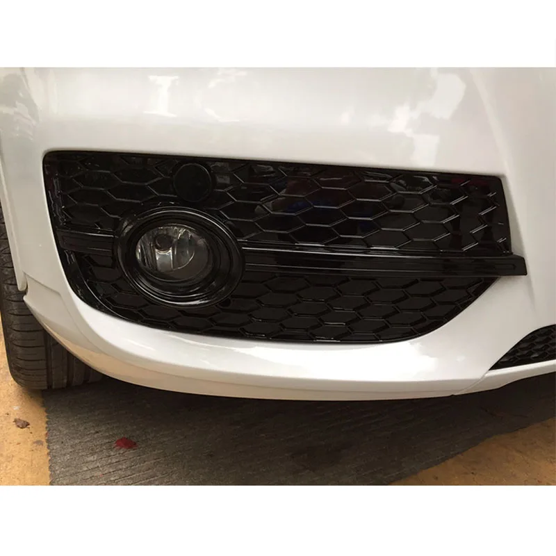 RSQ3 Style bright black ABS Front Fog light Grille Grill For