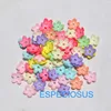 200PCS DIY jewelry Accessories Acrylic Flower Beads 12MM Plastic Spacer Mix Color Floral receptacle Handcraft Earring Department ► Photo 2/2