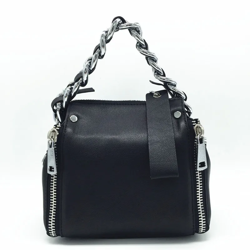  Autumn Winter Fashion Chain Genuine Leather Women Shouder Bag Small Size Female Messenger Bag Desig - 32840611949
