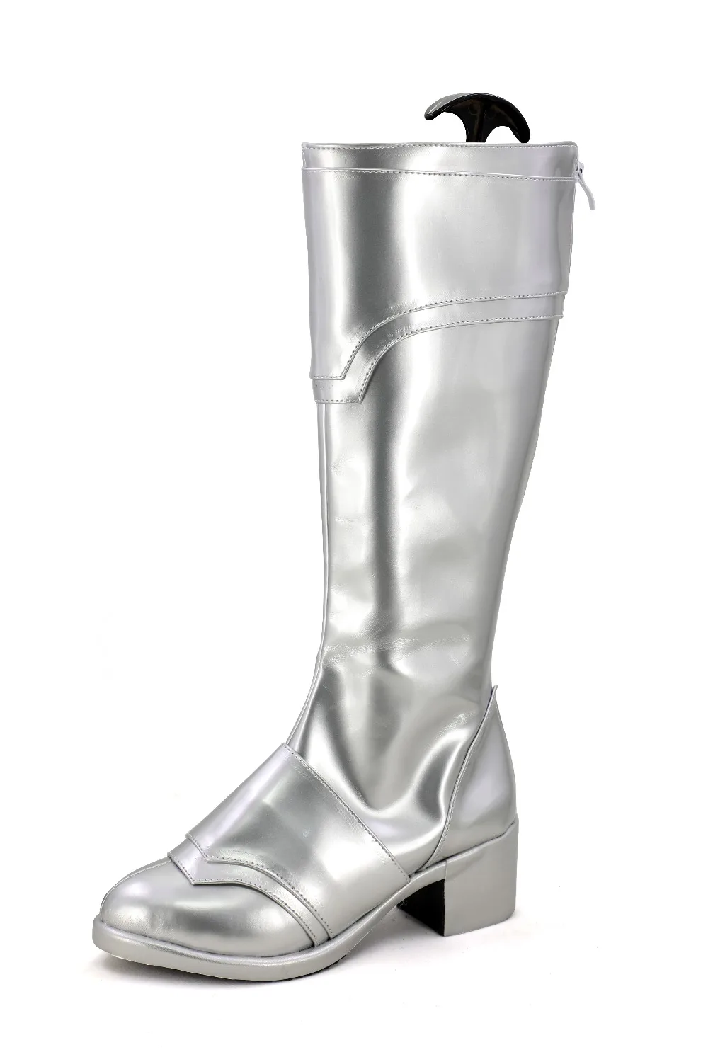Claymore Teresa Cosplay Boots Silver Shoes (4)