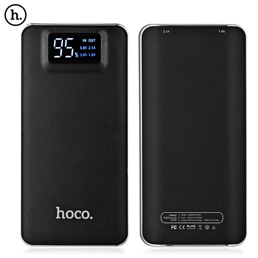 imágenes para Hoco lcd display digital de carga rápida banco de la energía 10000 mah dual usb cargador portátil de batería externa para iphone xiaomi powerbank imágenes para Hoco lcd display digital de carga rápida banco de la energía 10000 mah dual usb cargador portátil de batería externa para iphone xiaomi powerbank