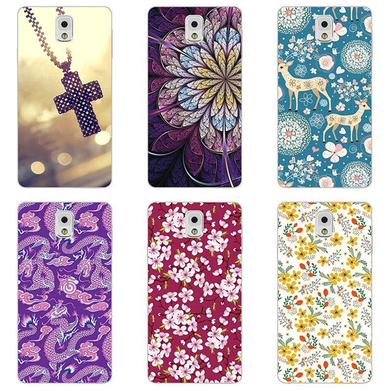 

120 Styles Cool Painting Case for Samsung Galaxy Note 3 Note3 N900 N9000 N9005 Cat Dog Animal Flower design Mobile phone shell