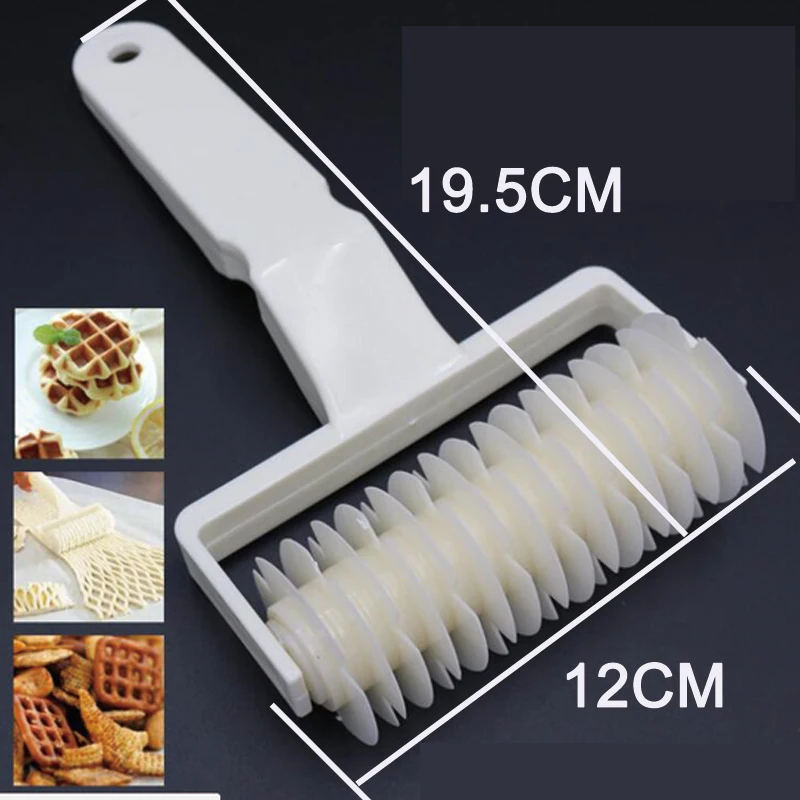 

Pie Pizza Cookie Cutter Pastry Plastic Baking Tools Bakeware Embossing Dough Roller Lattice Cutter Craft Kitchen craft