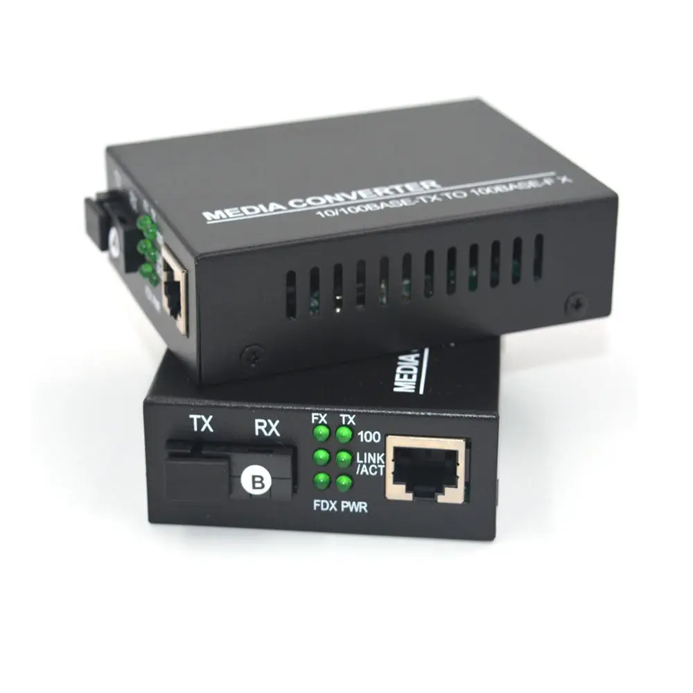 Jyttek 10/100M Ethernet over Singlemode fiber optic Media Converter for IP CCTV