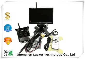 

IP67 Waterproof wireless 2.4G Back-up Rear view Reversing 12-24V DC Camera and 7 inch LCD Monitor Kit for truck Bus