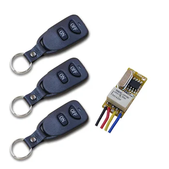 

RF Wireless Remote Control Switch System Smart Micro Radio Controlled Light Switch Remote Relay Receiver Transmitter 315/433Mhz