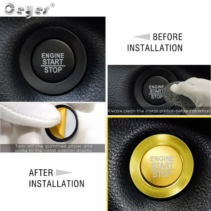 Car Start Engine Button Key Ring for JEEP  (13)