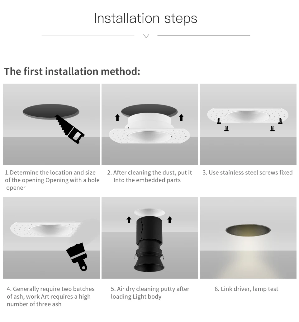 SCON led 5 Вт/9 Вт Встроенный потолочный светильник рамка бесшовный бесконечный светильник CREE COB CRI Ra> 93 настенный светильник для мытья отеля Точечный светильник для помещений