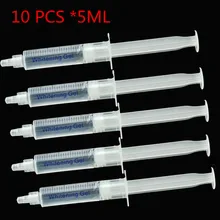 10 pçs 5ml pro dentes clareamento seringa dente branqueamento gel 10% 16% 25% 35% gel de peróxido de hidrogênio ce