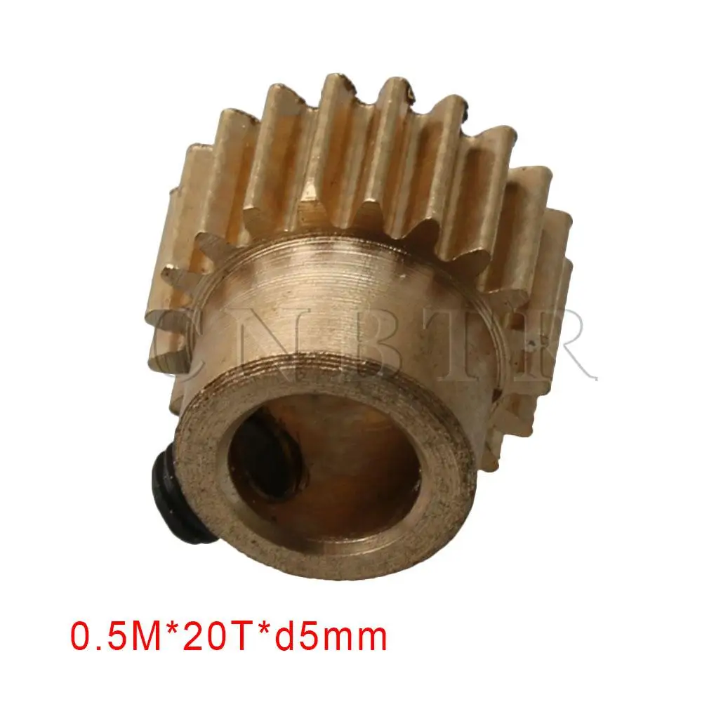 

CNBTR 5mm 0.5 Modulus 20T Motor Pinion Gear for RC Car Model Microgenerator