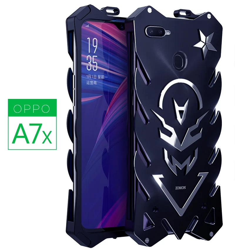 

Zimon Armor II Aviation Aluminum Metal Case For OPPO A7X F9 Pro Powerful Case For OPPO A7X F9 Pro 6.3inch Shockproof Back Cover