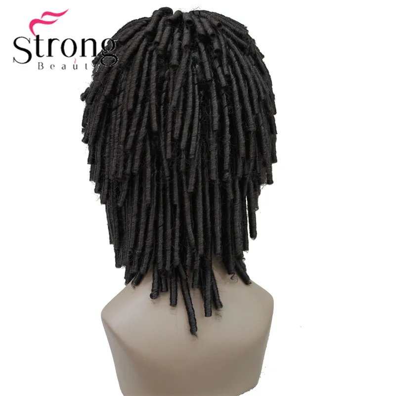 Черный Средний удлиненный твист волосы косы с крючком парики синтетические дреды, косы парик Цвет выбор