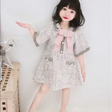 Белое и черное платье для девочек; вечерние платья с бисером; праздничное платье принцессы; костюм для детей с цветочным рисунком; платье трапециевидной формы; одежда