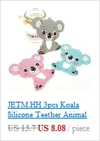 Wholesale 10pc Koala Silicone Baby Teether Animal Bear Bpa Free Newborn Teething Necklace Pendant Accessories DIY Christmas Gift