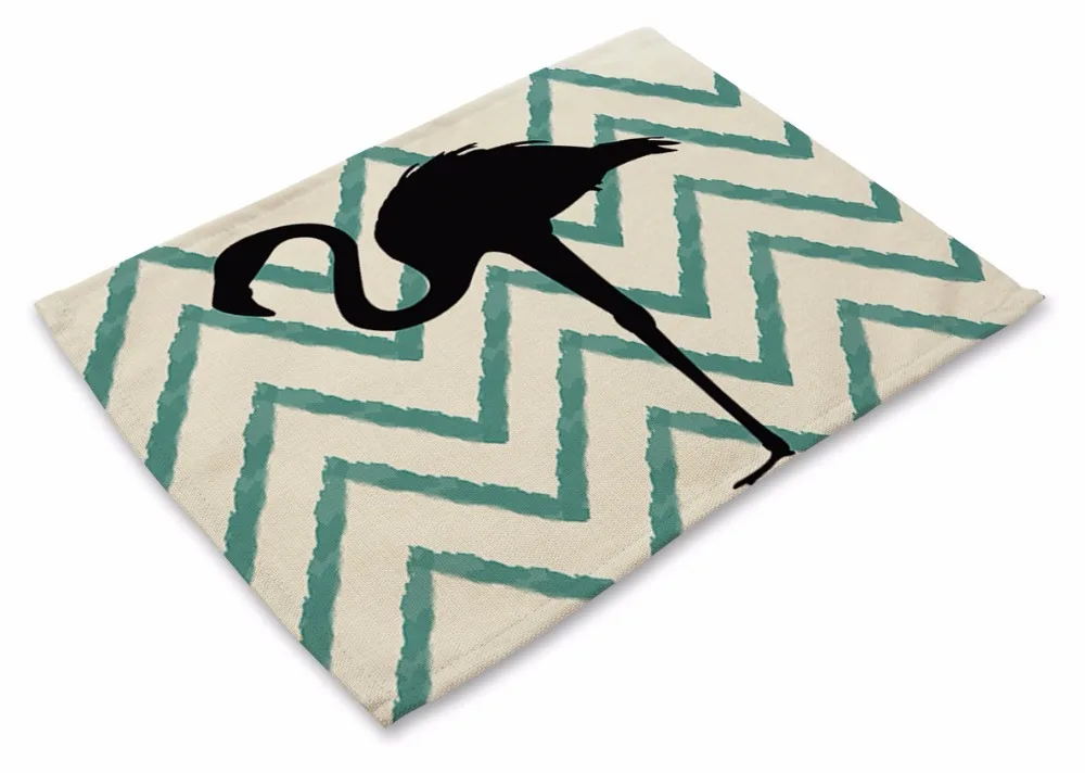 Cammitever فلامنغو الغزلان الفيل سترايبس موجات المائدة منصات كوستر الأزياء اكسسوارات المطبخ طاولة الطعام حصيرة سادة القماش Cammitever فلامنغو الغزلان الفيل سترايبس موجات المائدة منصات كوستر الأزياء اكسسوارات المطبخ طاولة الطعام حصيرة سادة القماش