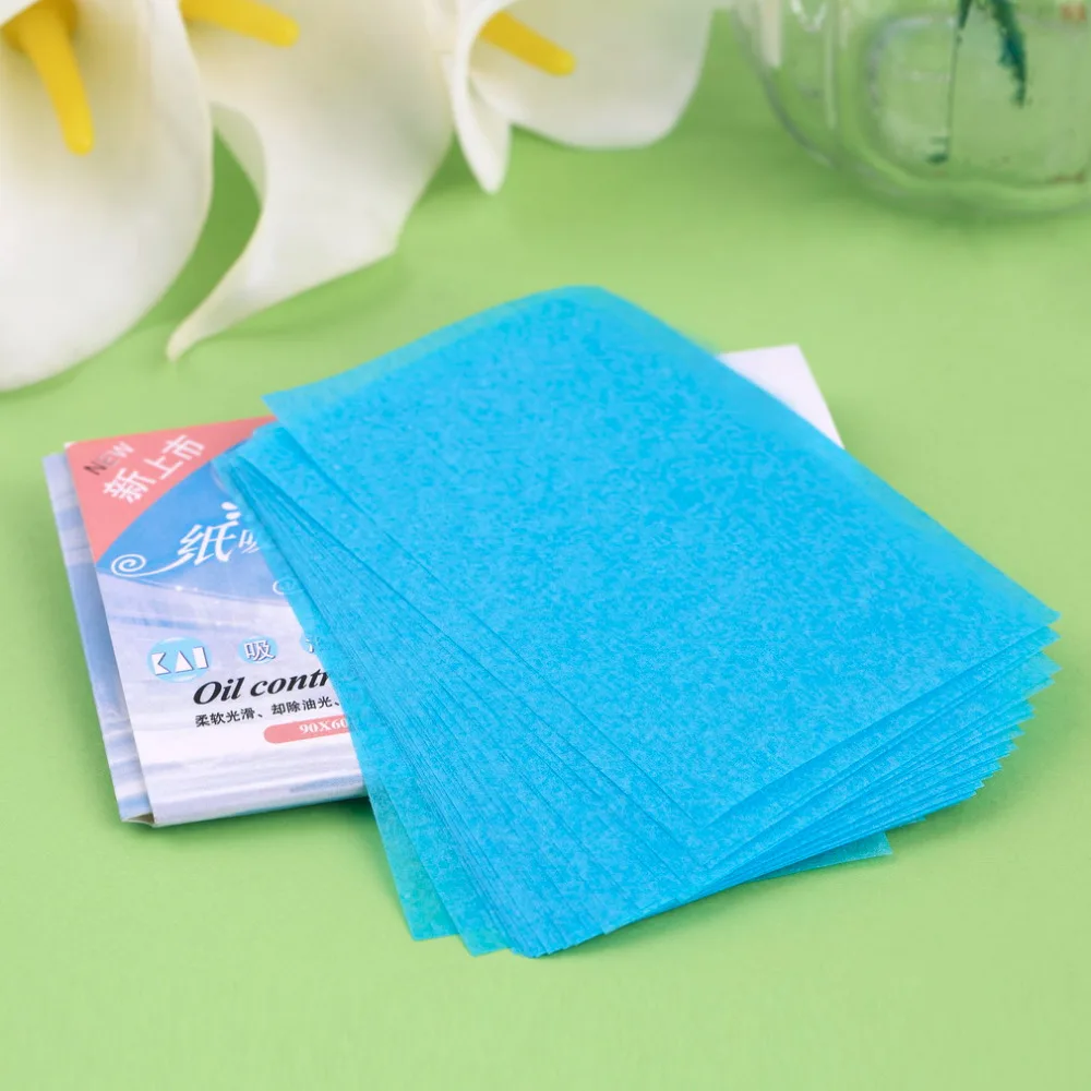 5 pack / 250 Pcs Paper Pulp Random Facial Oil Control Absorption Film