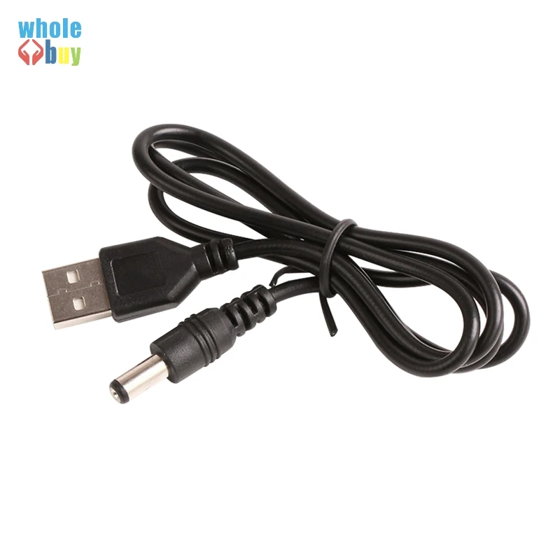 

USB 2.0 A Type Male To DC5.5mm*2.1mm Power Plug Barrel Connector 5V Cable 12 Copper core 80cm length 200pcs/lot