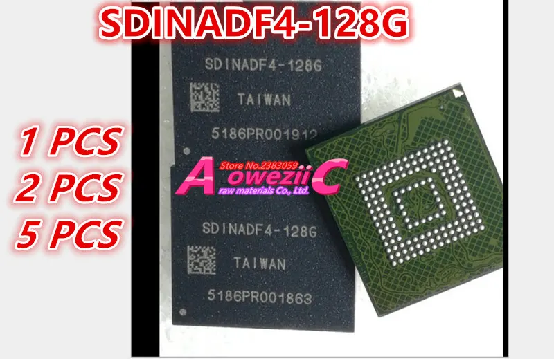 Aoweziic 2018+ 100% new original SDINADF4 128G BGA EMMC Memory chip ...