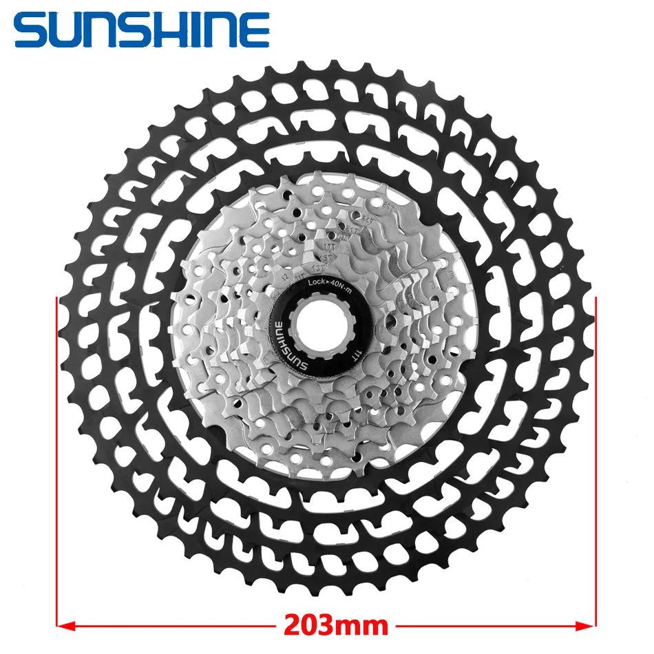 Солнечный велосипед Freewheel кассета 12 Скоростей 11-50T MTB горный MTB велосипед свободного хода 12 в разные 10 11s Сверхлегкий только 399 г