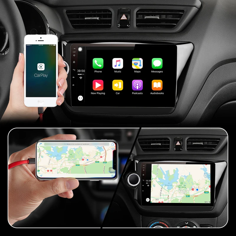 Junsun 4G+ 64G CarPlay DSP Android 8,1 автомобильный Радио Мультимедиа Стерео Аудио плеер gps 2 Din для hyundai Santa Fe 2 2006-2012 без DVD