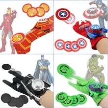 24cm Batman Glove Action Figure Spider Iron Man Hulk Captain American Launcher Toy Kids Suitable Spider Man Cosplay Costume toys