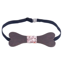 Ручной работы мужской резной в форме кости натуральный деревянный лук галстук Деревянный Цвет Бабочка праздники Свадебный Праздничный подарок на Рождество Галстук