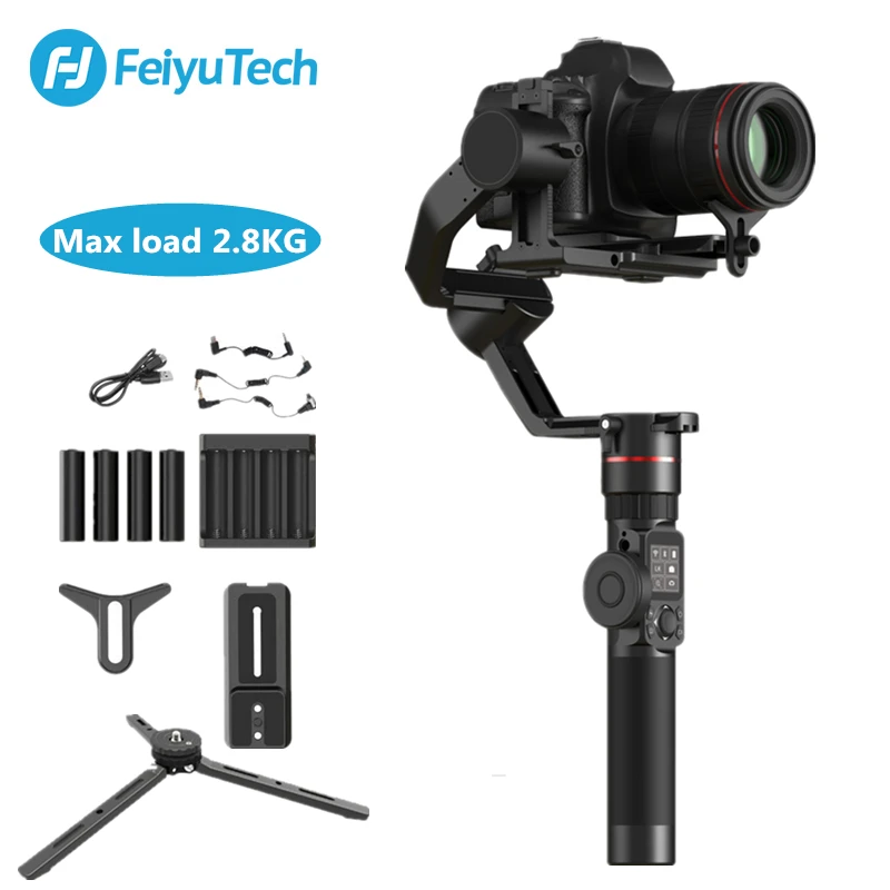 FeiyuTech FEIYU AK2000 3-осевой и портативный монопод с шарнирным замком DSLR Камера стабилизатор двойной один для съемки под водой портативная ручка для Canon 5D SONY Nikon 2500 г Полезная нагрузка - Цвет: AK2000