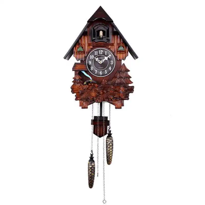 Cuckoo Clock Wall Clock Living Room Hourly Time Call Bird Tell Time
