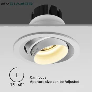 

NEW embedded ceiling downlight Dimmable LED spot lights 5W 10W 15W Stretchable led recessed lights for Foyer Living Room
