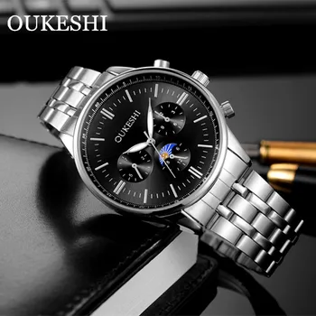 

Mens Watches Top Brand Luxury Military Watch for Men Sport Clock Men Fashion Brand Relogio Masculino OUKESHI Steel Quartz Watch
