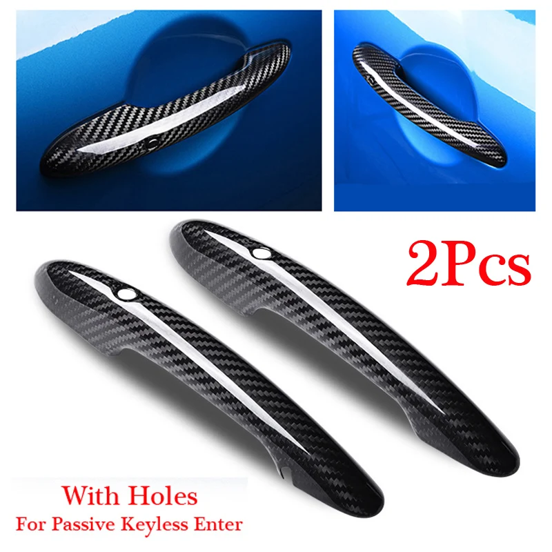 

Exterior Door Handle Decoration Decal ABS Protector 2pcs Carbon Fiber Style Cover For Mini Cooper F54 F55 F56 F57