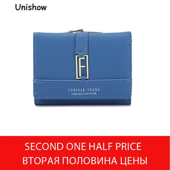 Unishow Small Wallet Women Brand Women Purse Leather Ladies Wallet Trifold Female Purse Card Holder Girl Coin Purse Id Wallet unishow cute bow wallet women small female purse brand lock designer ladies wallet mini coin purse girl change bag card holders