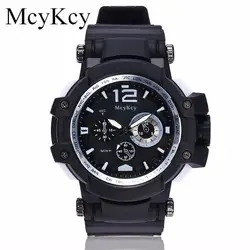 Mcykcy брендовые уличные Военная Униформа часы Для мужчин Роскошные модные Кварцевые наручные часы Повседневное мужской спортивные часы Relogio