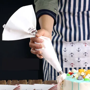 

35/40/46/50cm 100% Cotton Cream Pastry Icing Bag Baking Cooking Cake Tools Piping Bag Kitchen Accessories Eco-Friendly