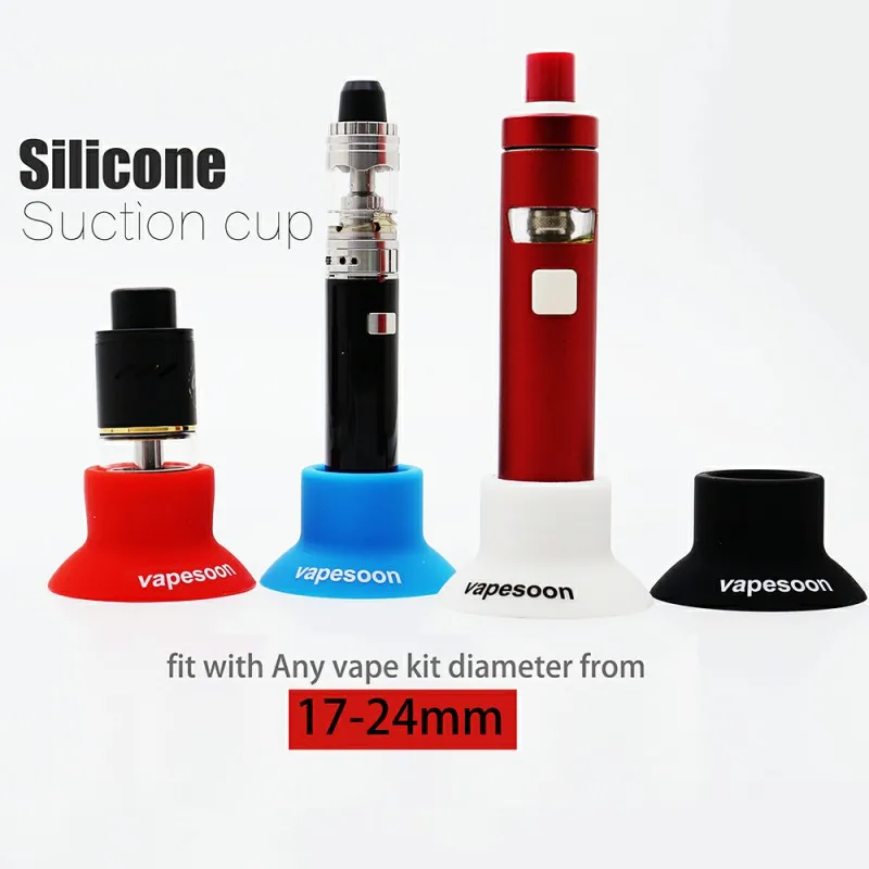 

1pcs Convenient Vapesoon E-cig Silicone Suction Cup Rubber Holder for IJUST S Stick V8 Kit Stick X8 EGO AIO etc