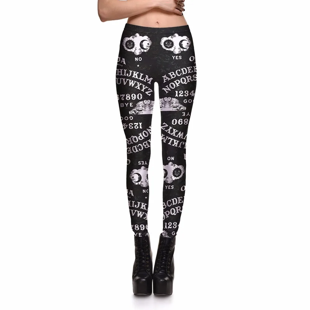 Женские готические леггинсы LOVE SPARK с принтом черепа тыквы 3xl 4xl|punk leggings|halloween