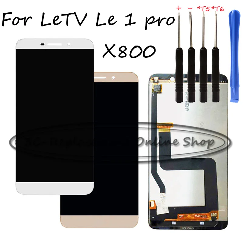 

100% Tested Replace New For LeTV Le 1 Le1 one pro X800 LCD Touch Screen Digitizer+LCD Display assembly Repair parts + Free Tools