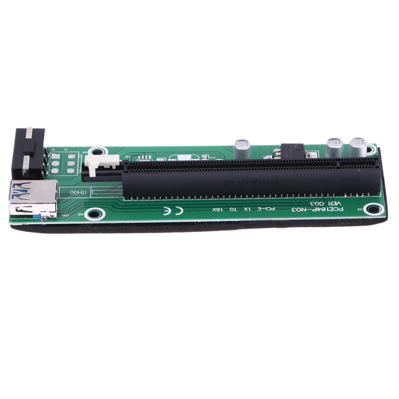 Hot In russia USB 3.0 PCI-E Express 1x to 16x Extender Riser Card Adapter SATA to 4pin IDE molex Power Cable for Mining