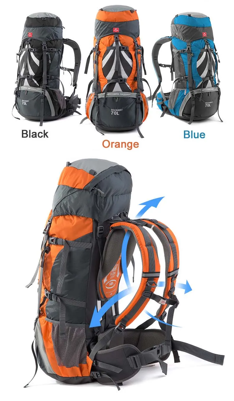 Профессиональная альпинистская сумка Naturehike 75L, походный рюкзак для прогулок, большая емкость, водонепроницаемая большая сумка для альпинизма