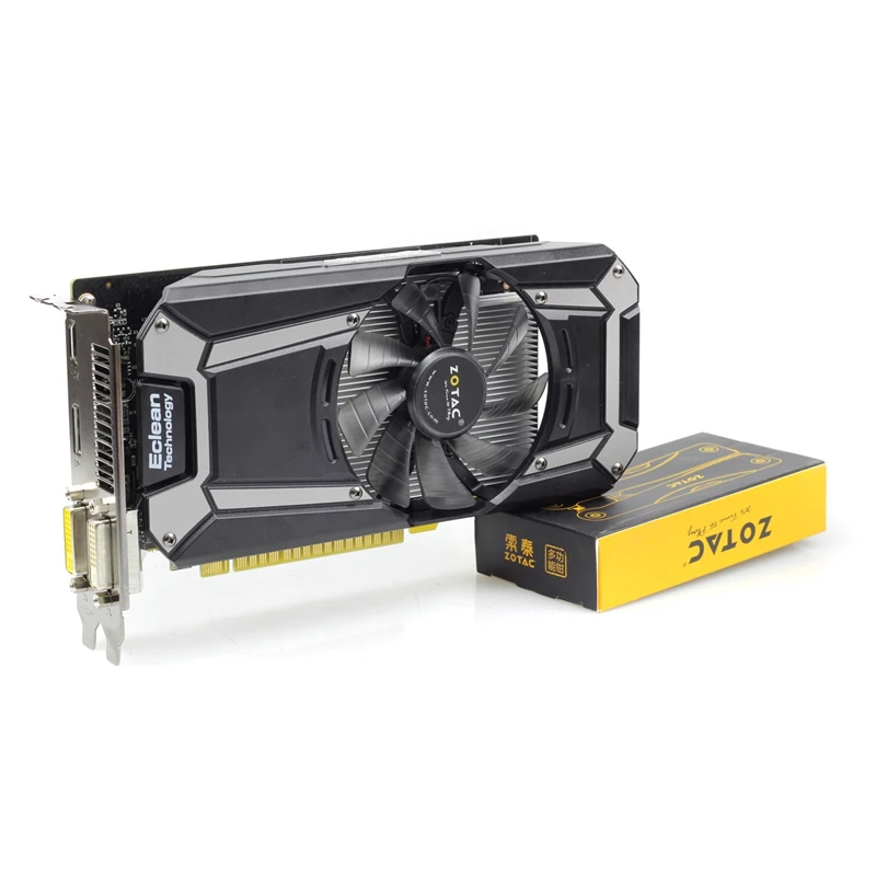 Оригинальные видеокарты ZOTAC GTX750-1GBD5 Thunder Edition PA 128Bit GDDR5 видеокарты GPU карта GTX750 1G D5 750-1GB б/у