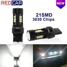 2 шт T20 Led 7440 7443 SRCK лампы W21W W21/5 W Led T25 3156 3157 P27/7 W 21 SMD 3030 Авто обратный резервный DRL автомобильный сигнальный светильник поворота