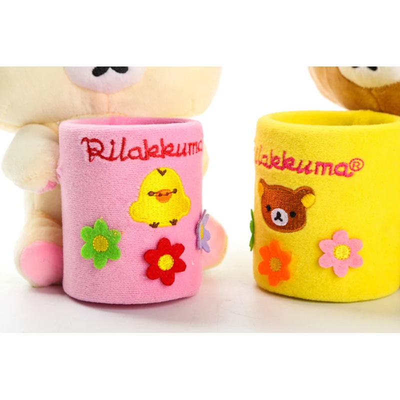 2 шт./лот 18x17 см японский мультфильм Rilakkuma плюшевые игрушки офисные украшения Медведь Мягкий рюкзак стиль животное кукла подарок на день рождения Kawaii