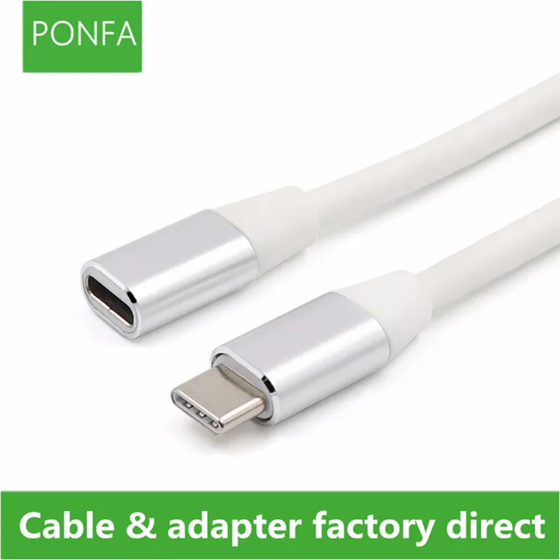 

1M USB Type C Extension Cable USB 3.1 Data Video Cable USB-C Male to Female Extending Wire Extender Cord Connector